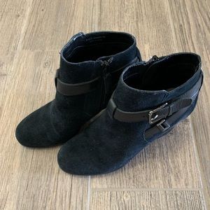 Cole Hann Suede Leather Booties